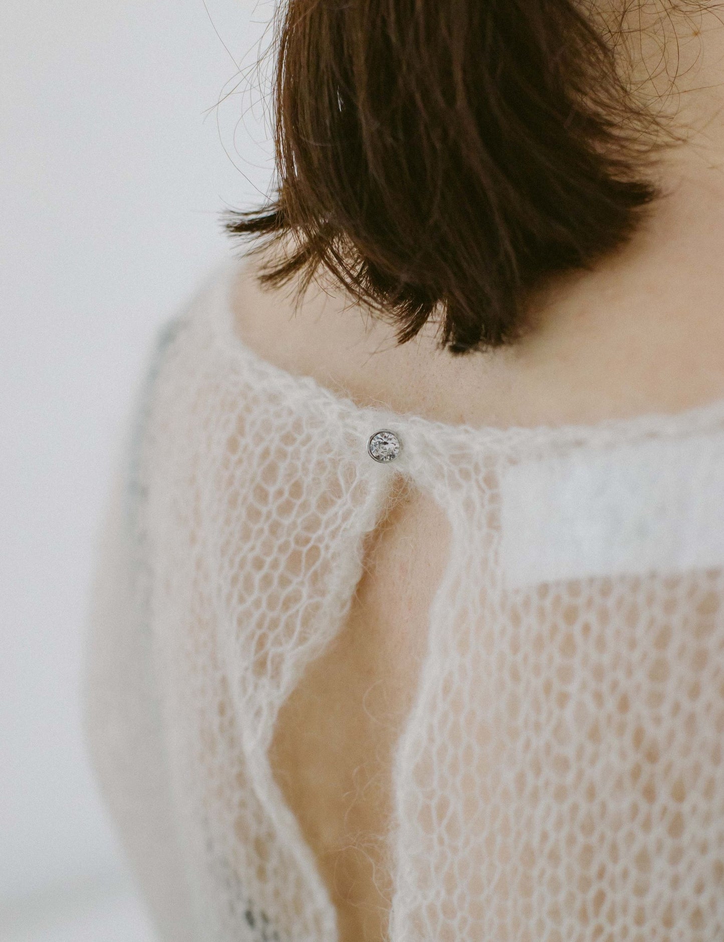 Swarovski Long-Sleeve Mohair blouse