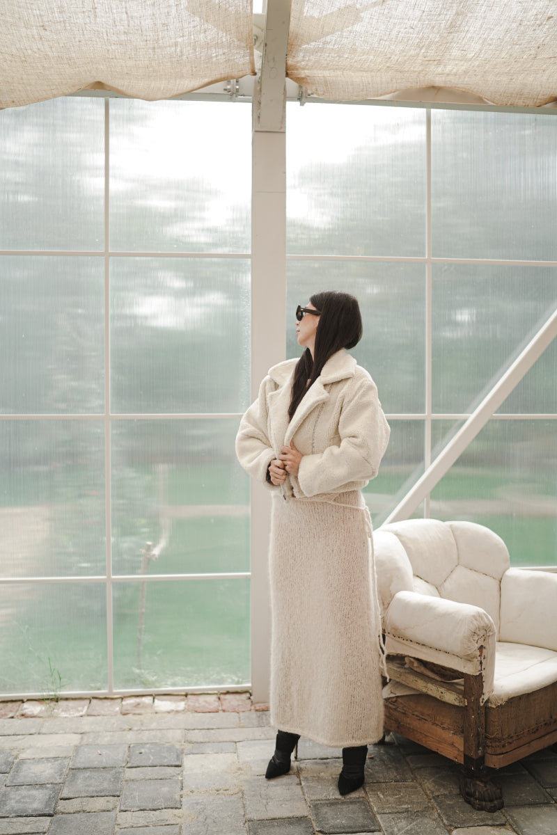 Cropped Shearling Jacket
