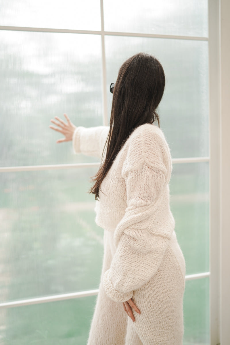 Open Front Knitted Cardigan