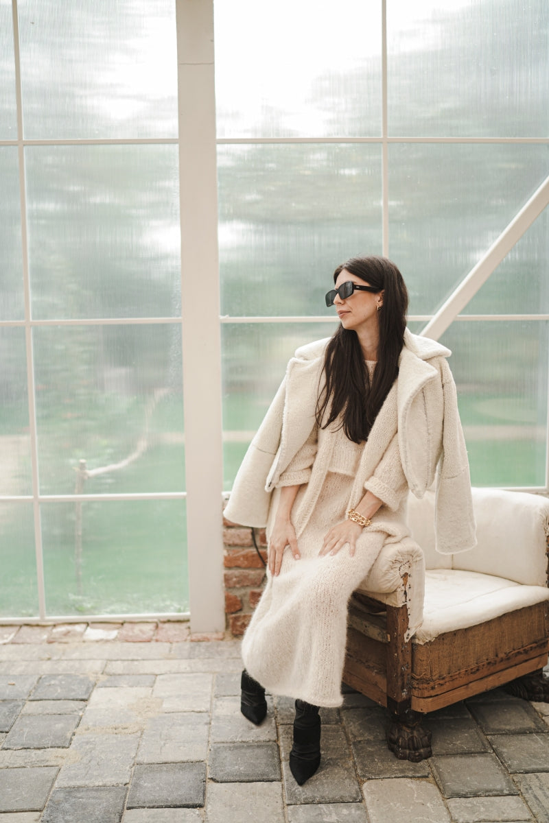 Open Front Knitted Cardigan