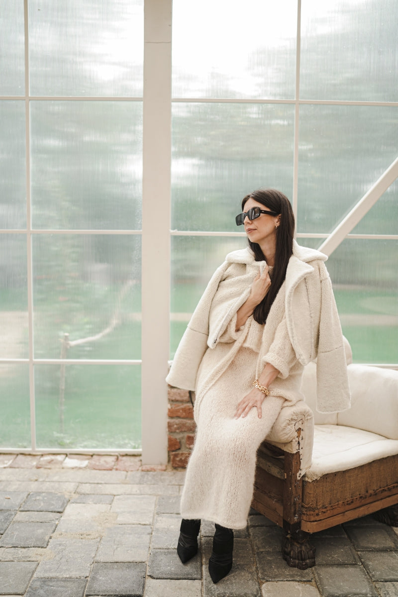 Cropped Shearling Jacket