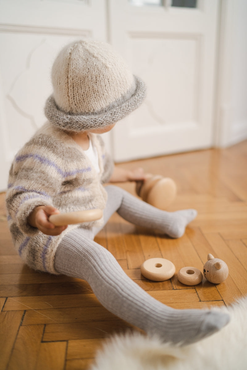 Baby Striped Long Cardigan