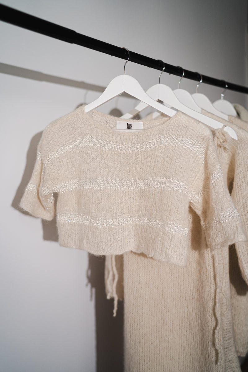 Striped Cropped Sweater