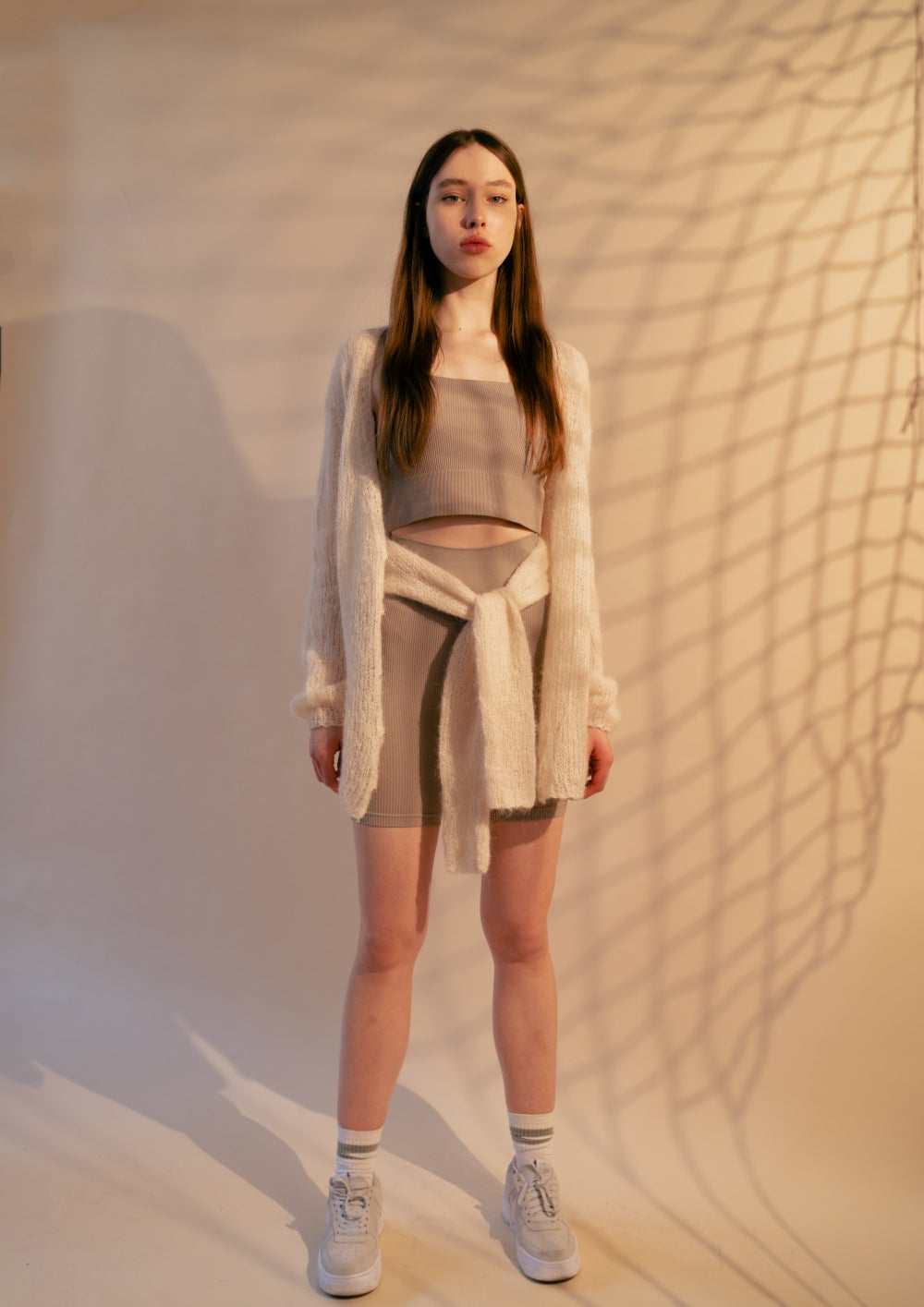 Swarovski Buttoned Lace Cardigan