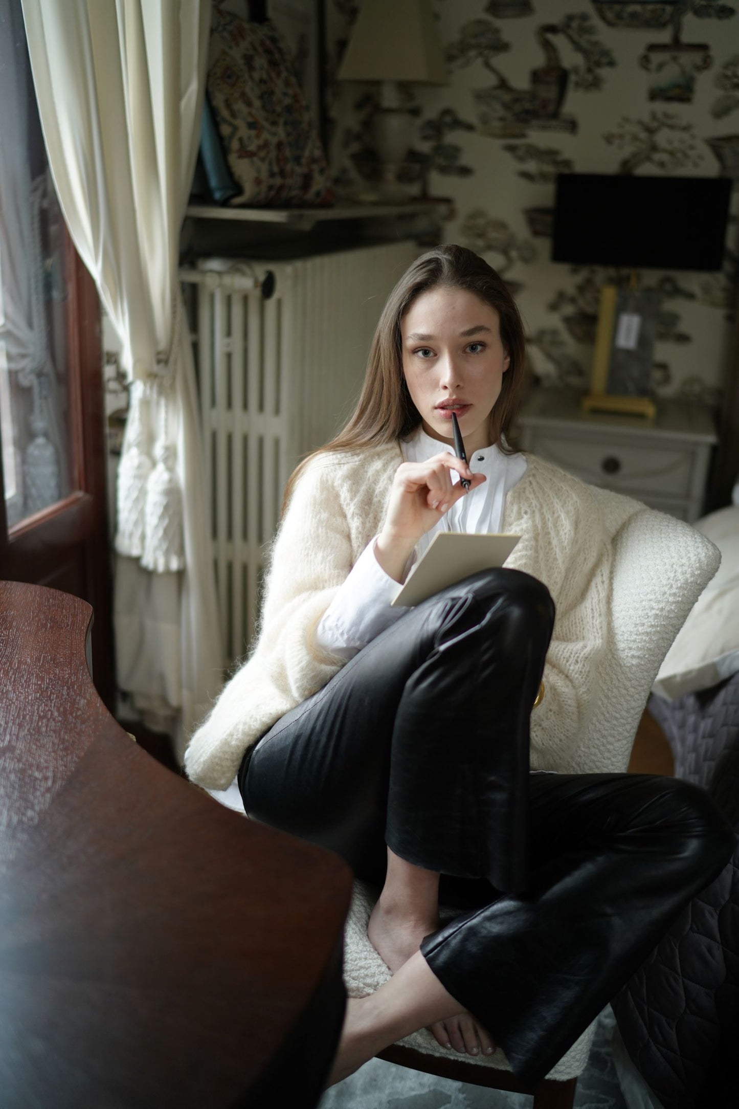 Loose Cream Cardigan