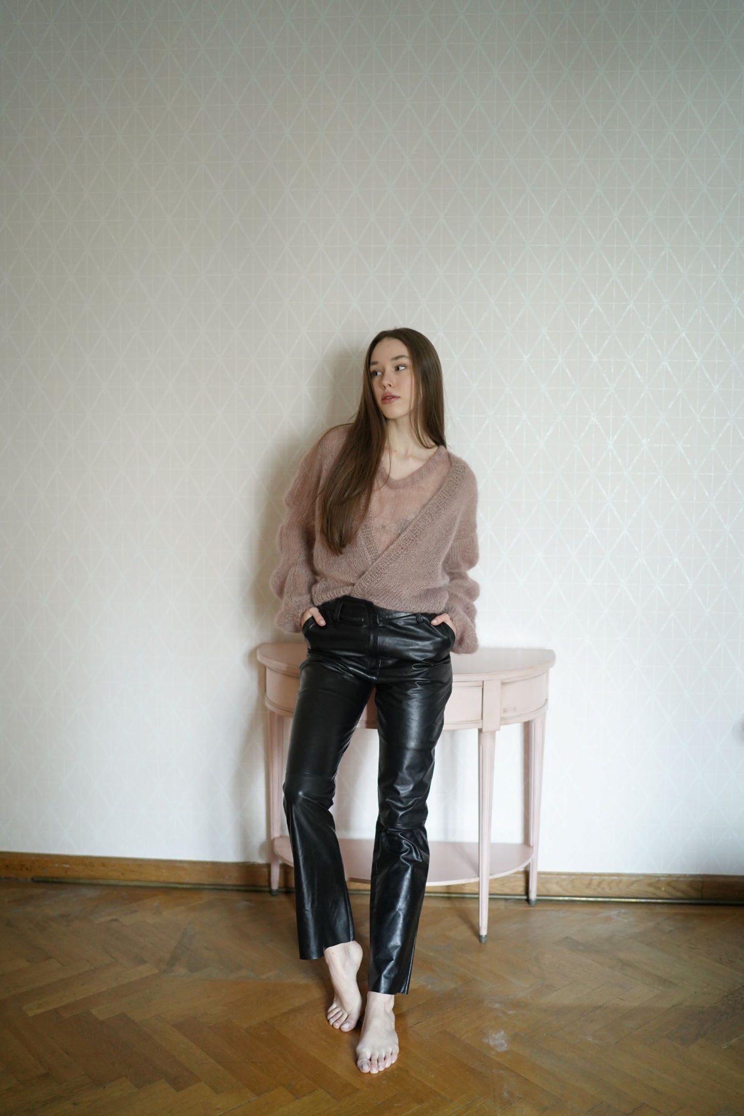 Loose Leather Pants