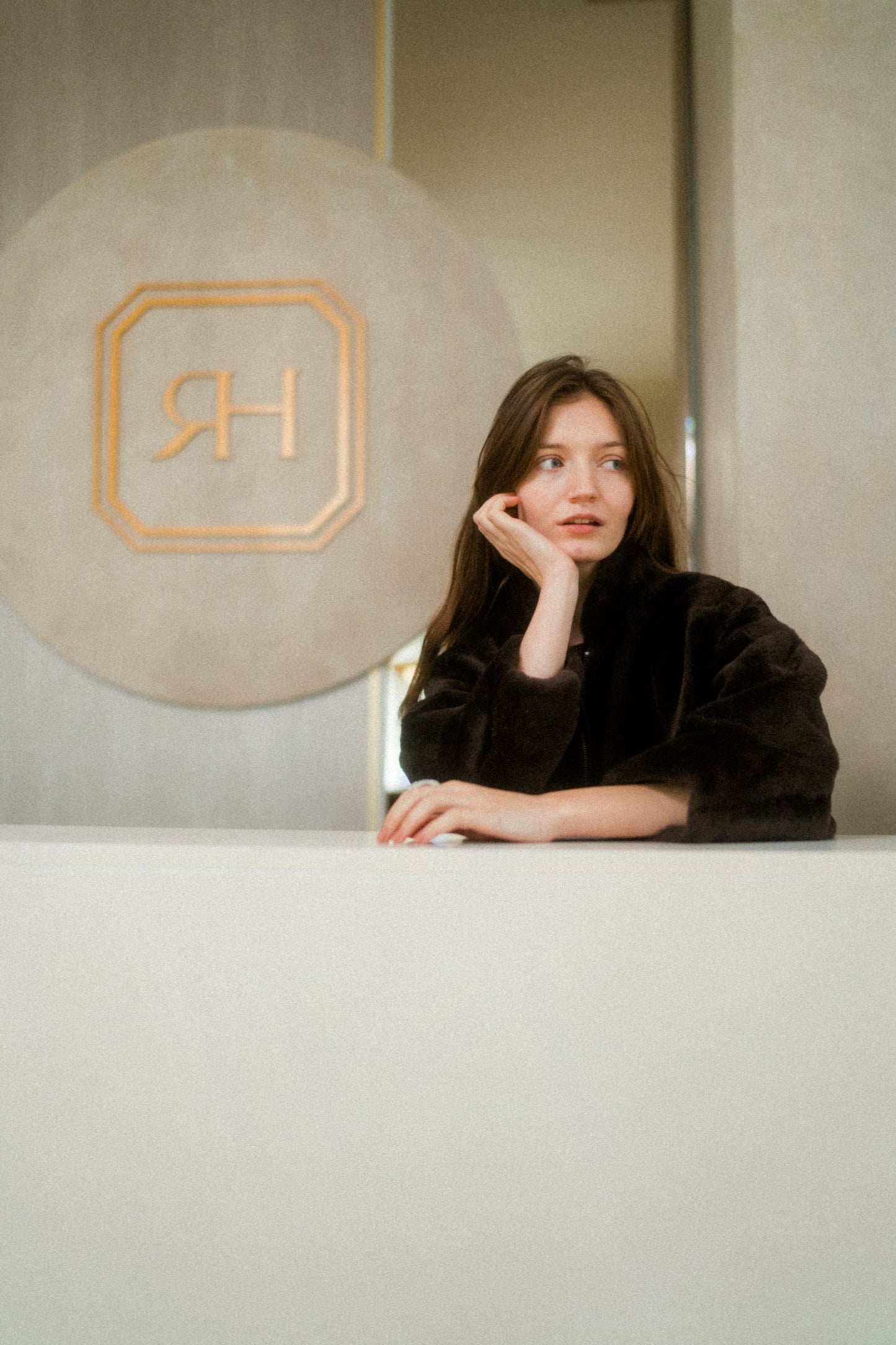 Silky shearling coat