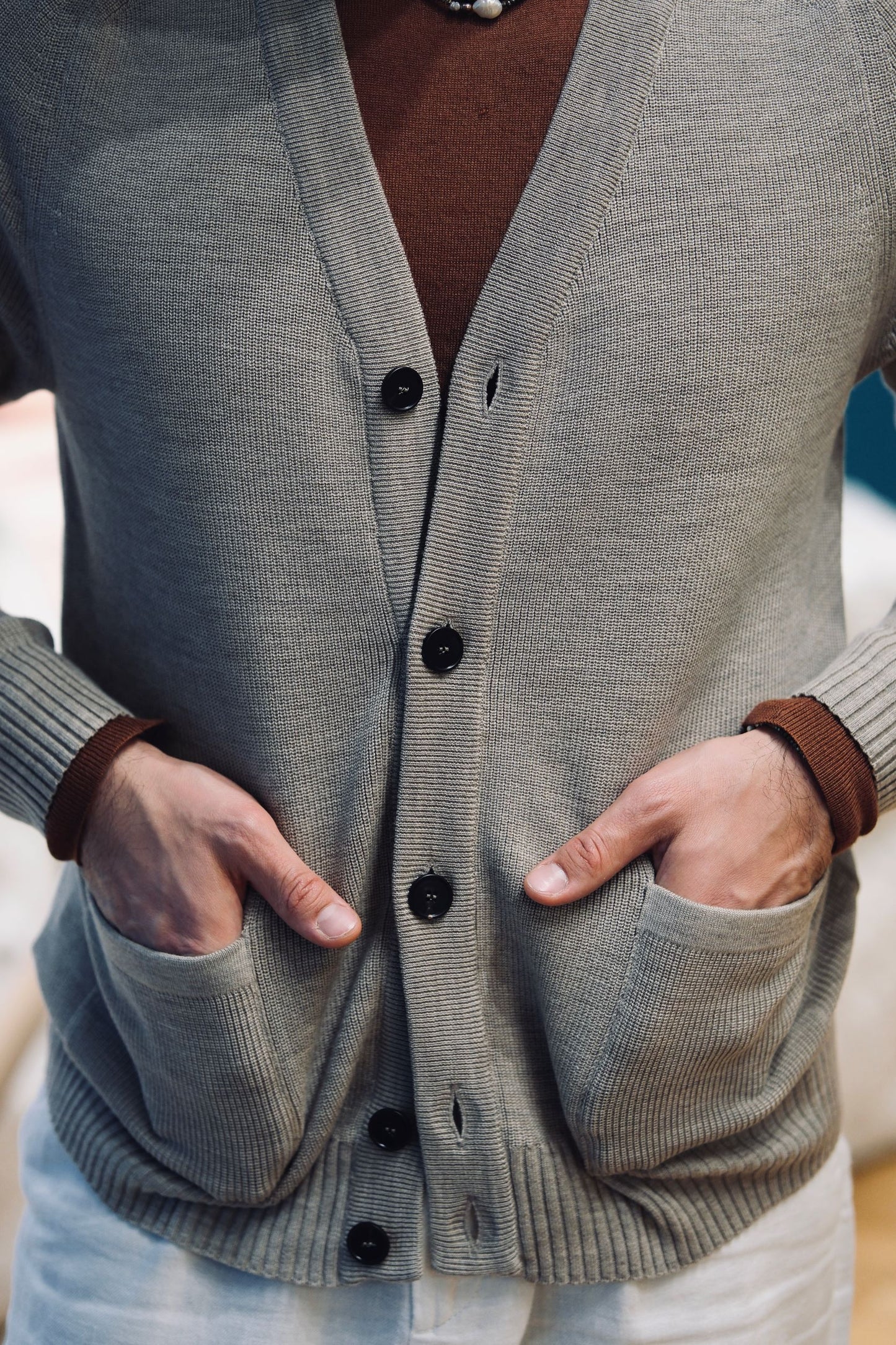 Selective Buttoned Cardigan