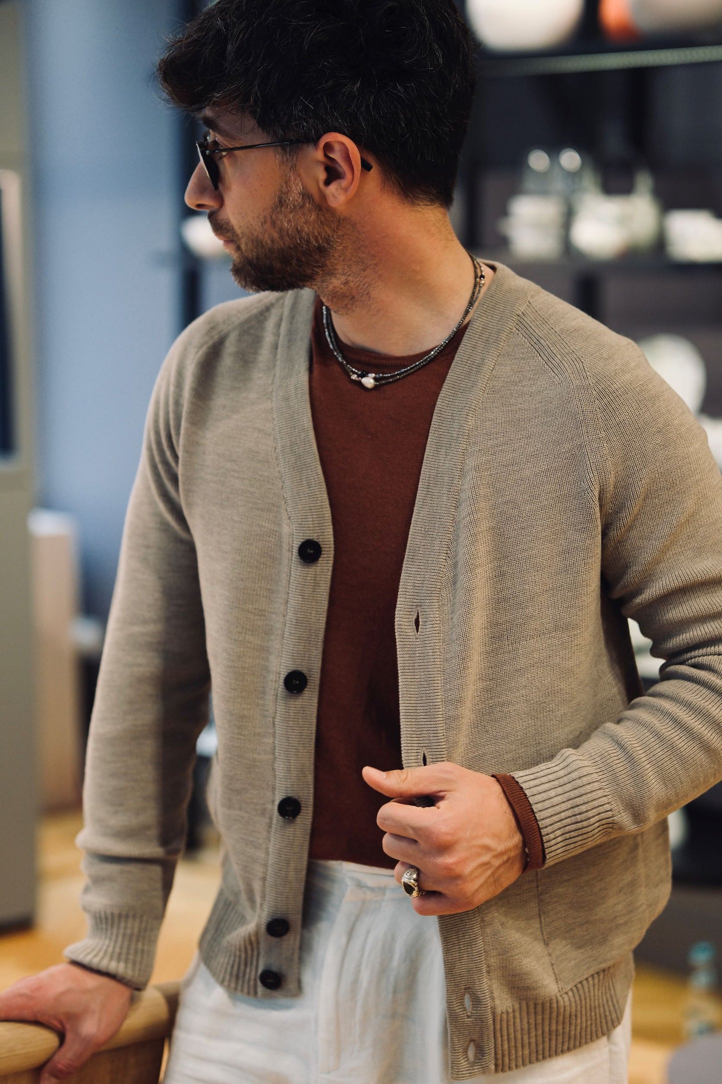 Selective Buttoned Cardigan