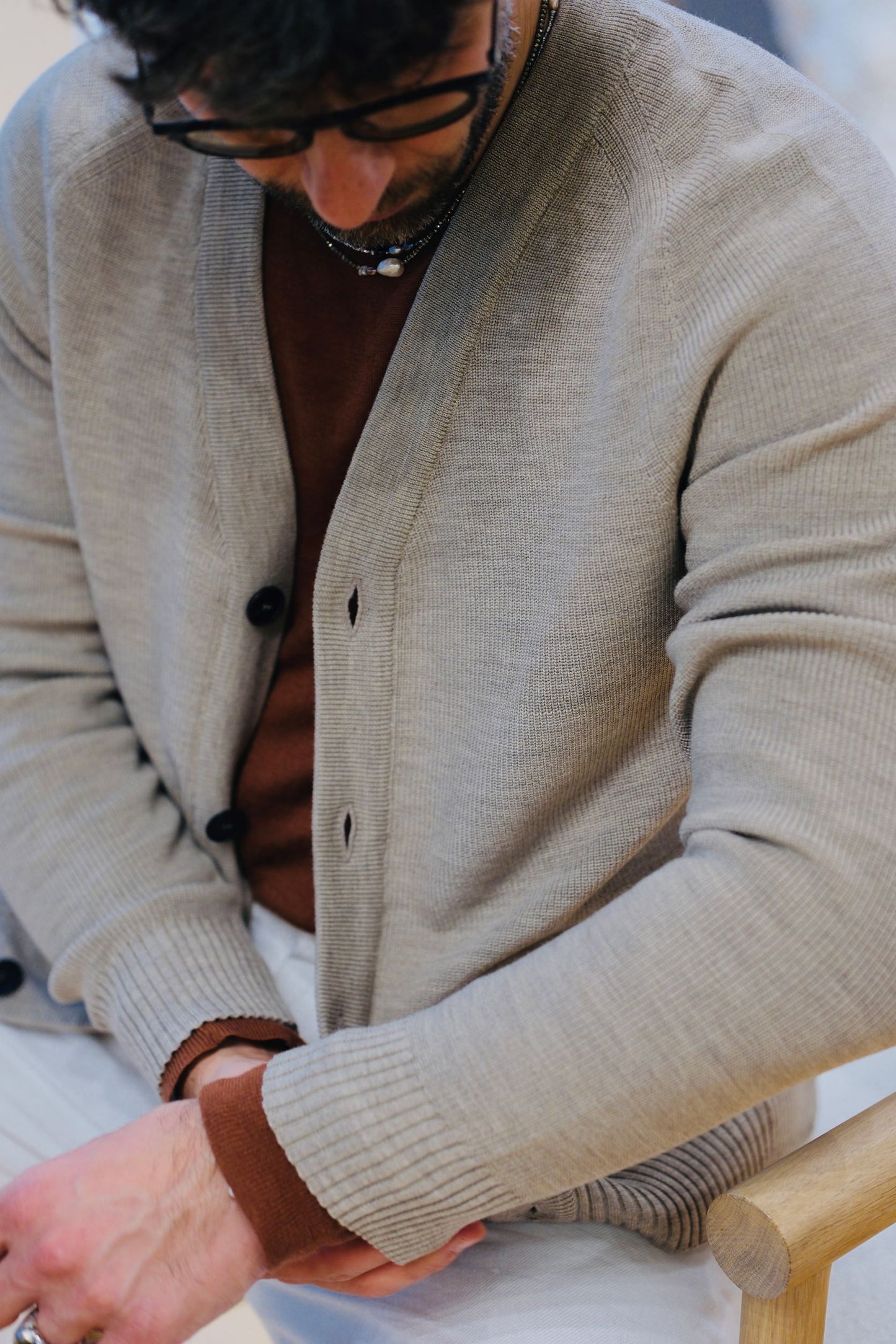 Selective Buttoned Cardigan