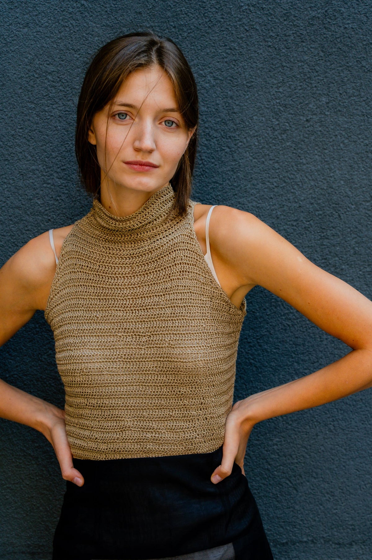 Muse tunic | Bronze - Pure silk