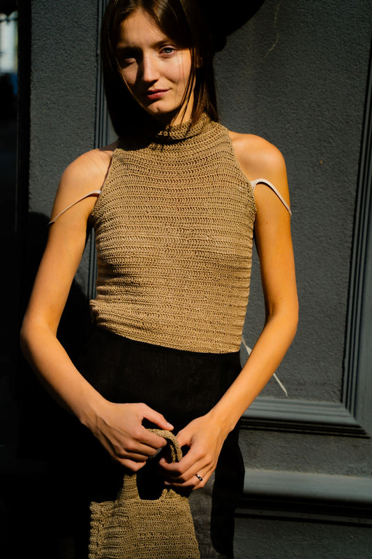 Muse tunic | Bronze - Pure silk