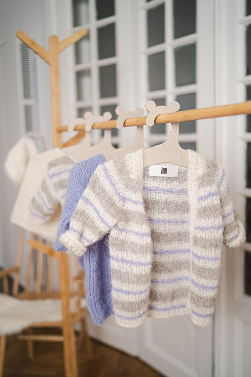 Baby Striped Long Cardigan