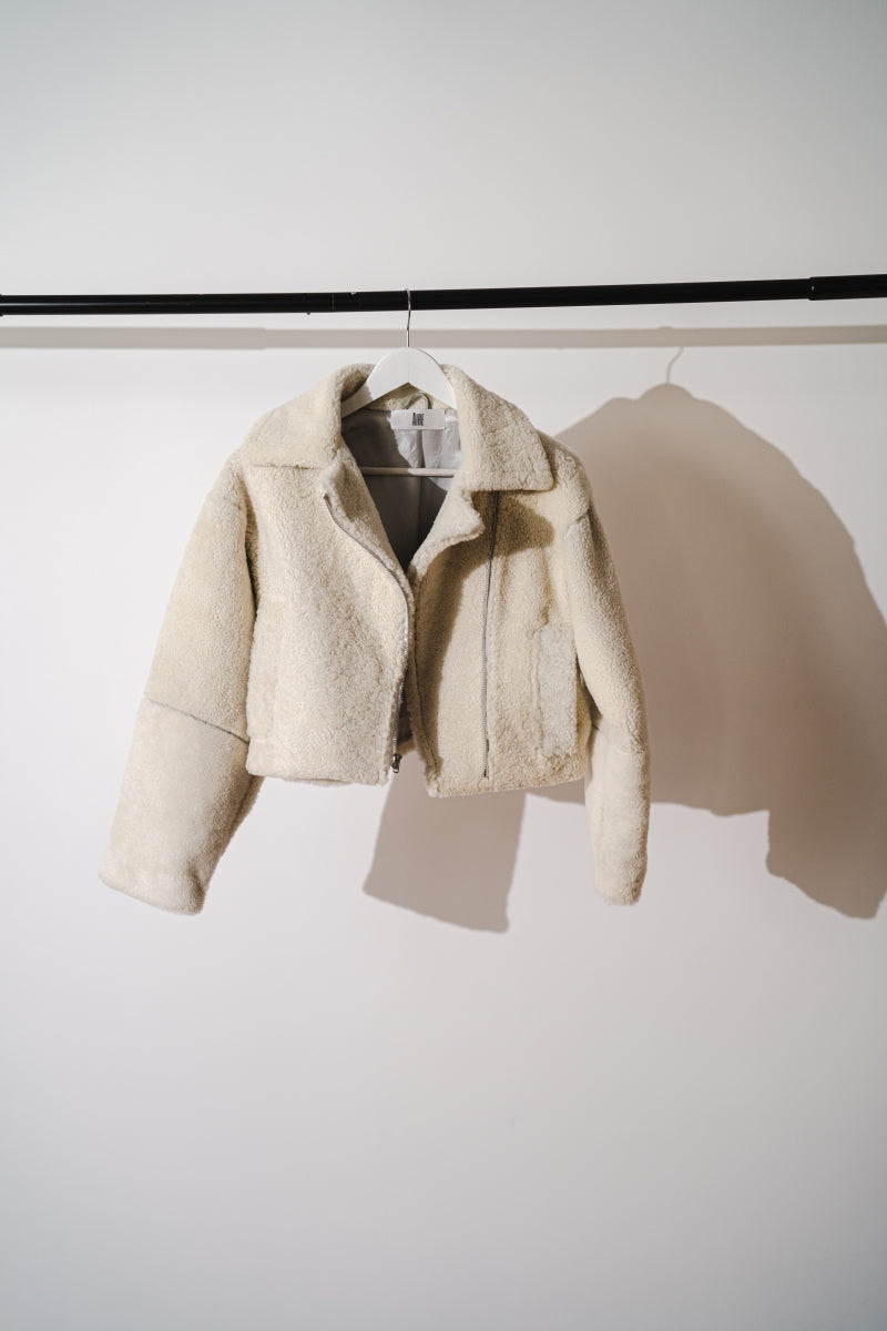 Cropped Shearling Jacket