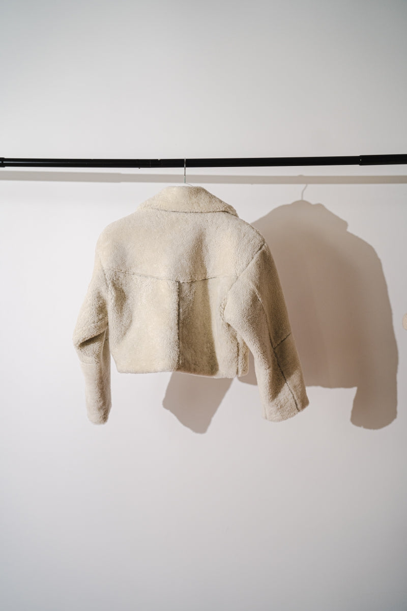 Cropped Shearling Jacket