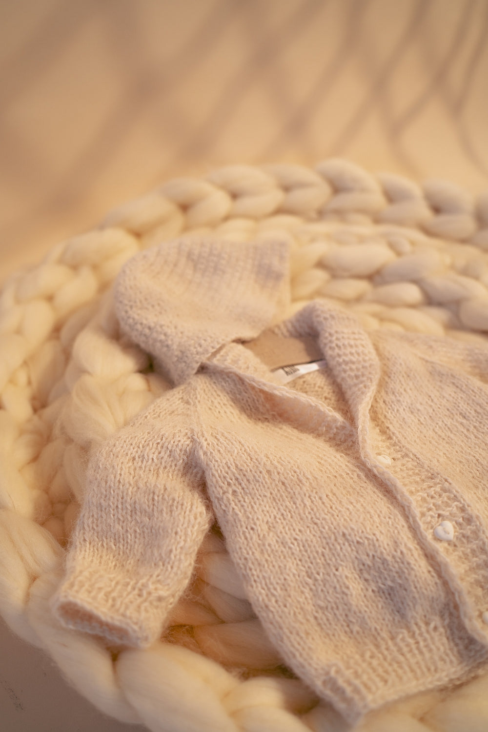 Baby Knitted Cardigan and Bucket Hat Set