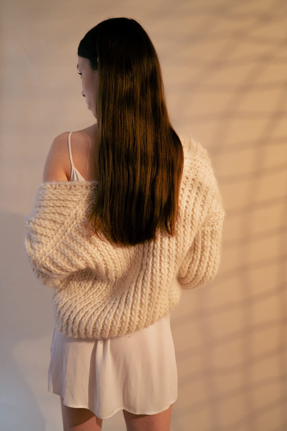 Oversized Chunky-Knit Cardigan