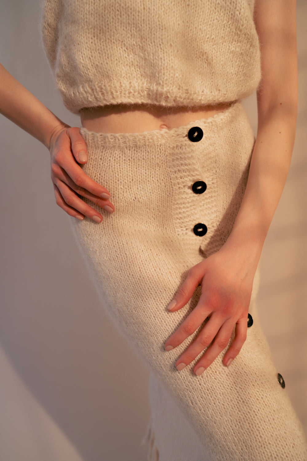 Knitted Fringe Skirt