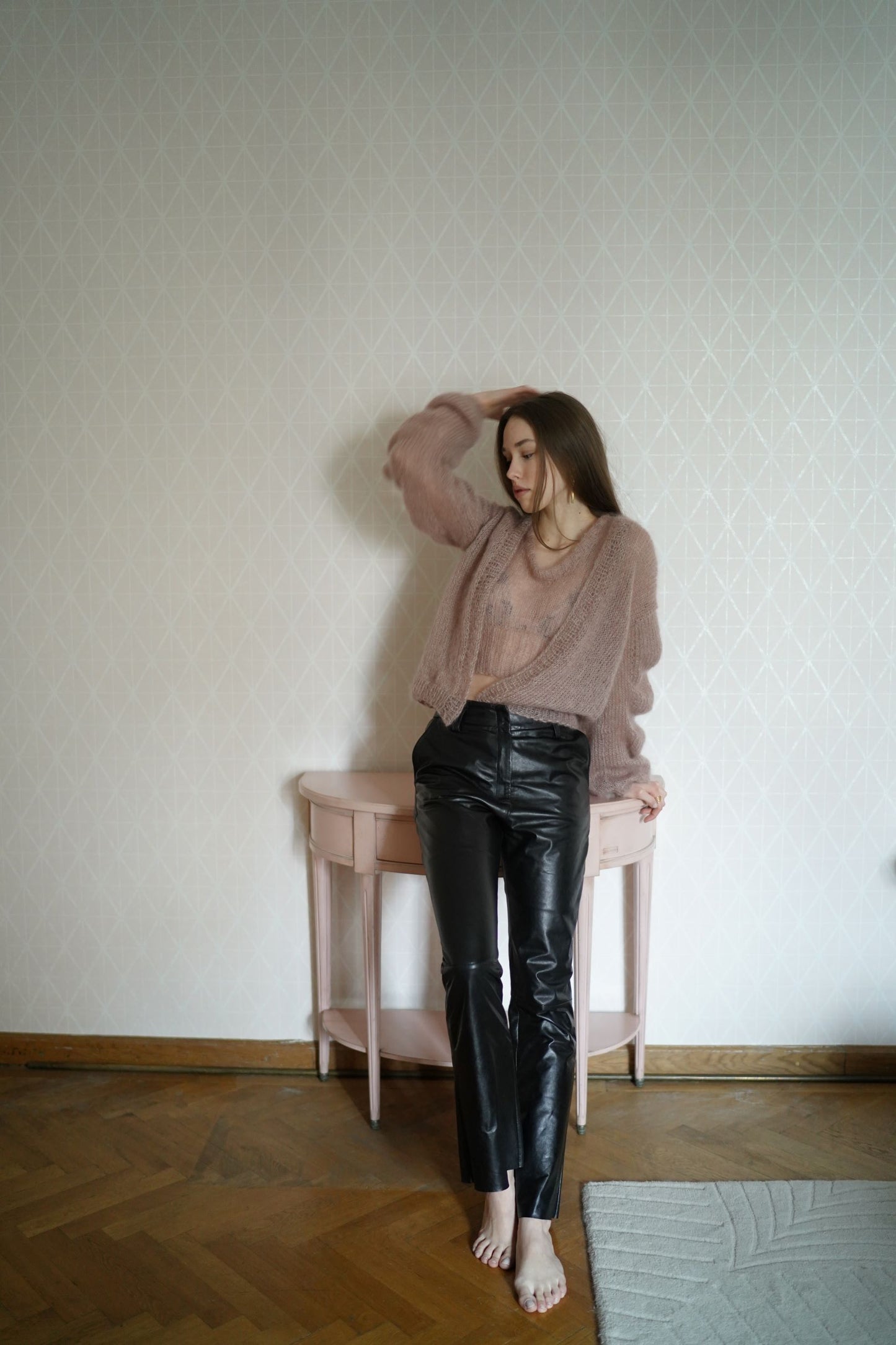 Loose Leather Pants